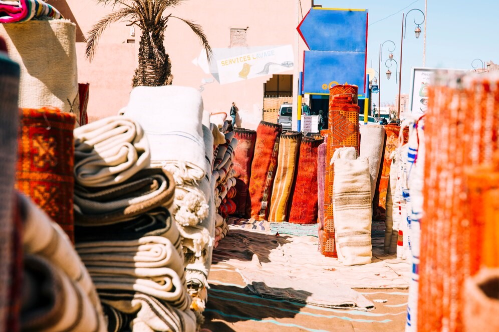 carpets-market-marrakech tapis berbere