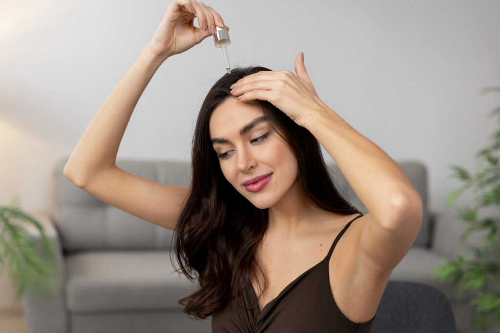 woman-doing-herself-scalp-massage