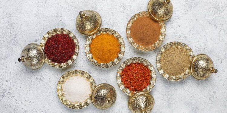 verschiedene marokkanische Gewürze