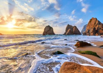 Dramatic Atlantic coastline with cliffs at sunset Morocco coastal gems beach hidden Atlantic discover