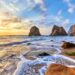 Dramatic Atlantic coastline with cliffs at sunset Morocco - MAwebzine Dramatic Atlantic coastline with cliffs at sunset Morocco coastal gems beach hidden Atlantic discover