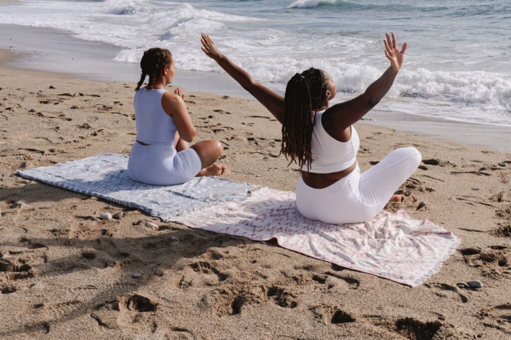 Moroccan youth practicing mindfulness and mental wellness together Gen Z mental health awareness support