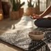 Sunrise meditation for setting mindful intentions through Moroccan wellness retreat with yoga and silence practices supporting 2026 personal transformation and spiritual growth