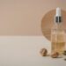 Argan oil beauty benefits with Moroccan liquid gold in authentic cosmetic bottle for skincare