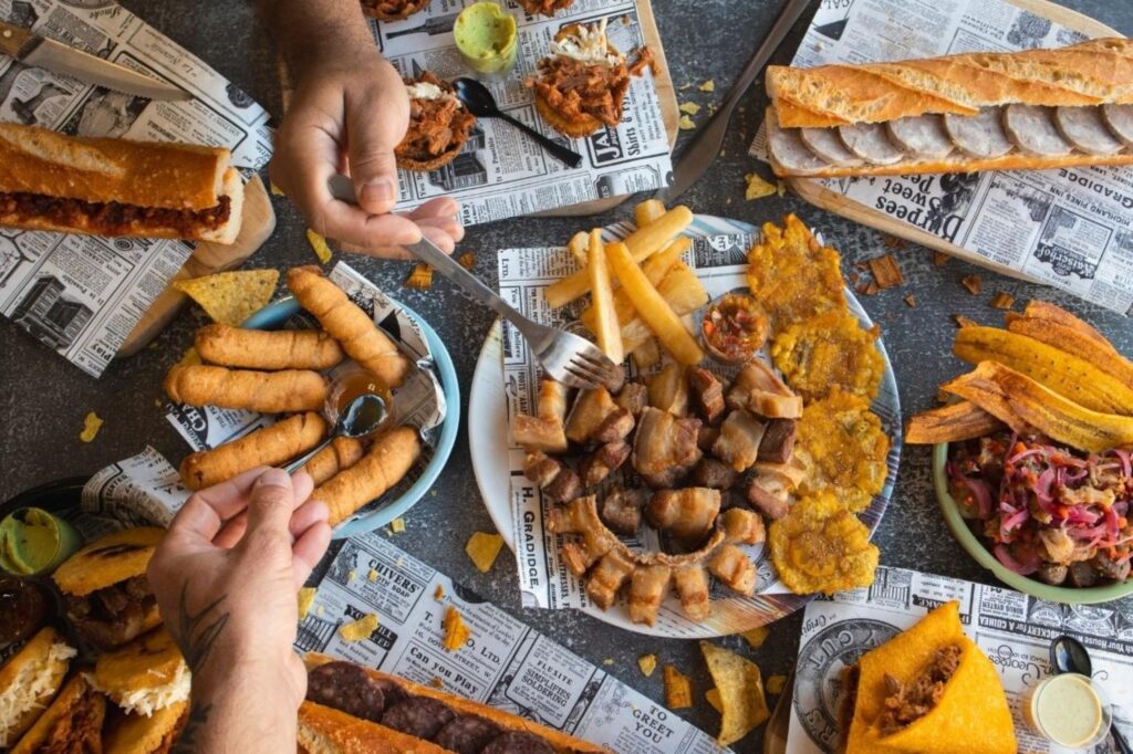 Street food Morocco featuring maakouda and traditional fried snacks from local favorites guide