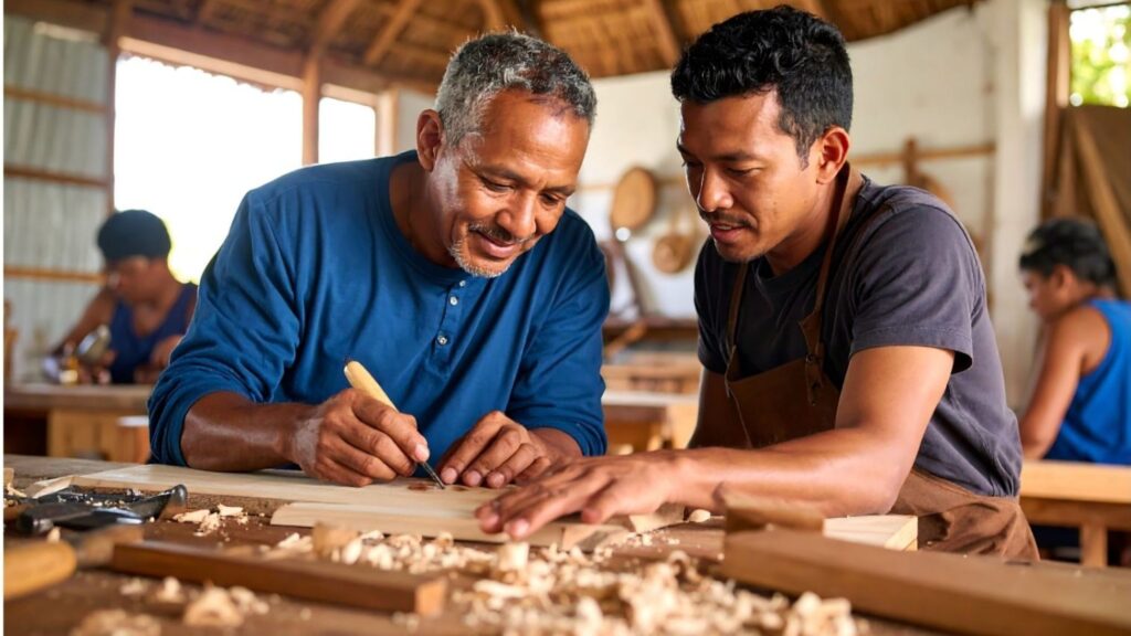 Restoring Moroccan doors with traditional artisan woodwork craftsmanship and historic preservation techniques