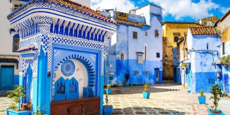Blue city Chefchaouen Morocco featuring iconic blue painted streets for photography and Instagram spots