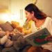 Moroccan parenting tips with mother reading to bilingual children supporting language development at home