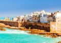 Spring day trips taking tourists to Essaouira coastal destination from Marrakech Morocco