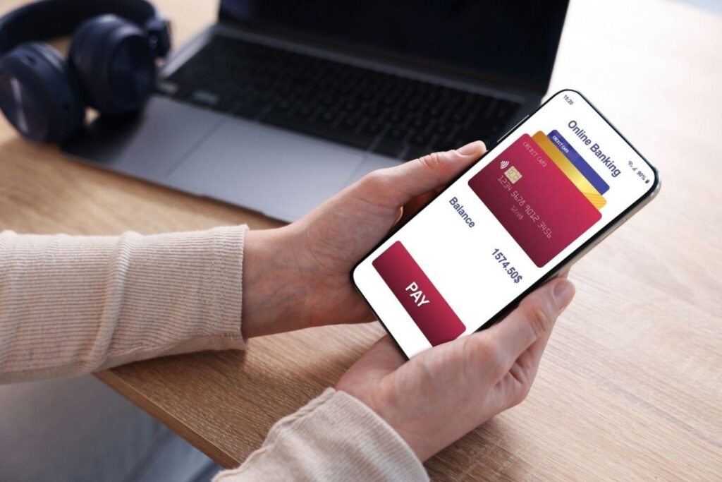 Moroccan fintech apps users with smartphones showing digital banking and financial services adoption