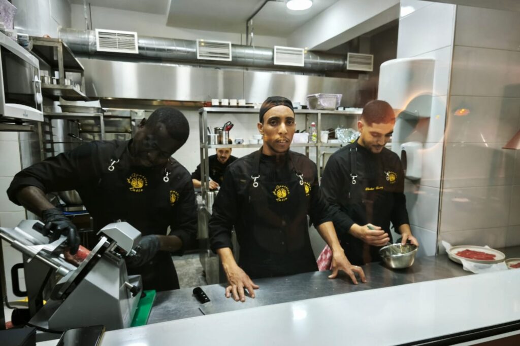 au quartier latin french restaurant kenitra morocco kitchen team