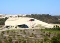 _Aerial view of Rabat Morocco showcasing modern architecture and the Royal Theatre Rabat site along the riverfront
