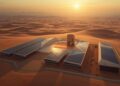 Aerial view of the Noor Ouarzazate solar complex in Morocco, a leading renewable energy investment site
