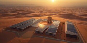 Aerial view of the Noor Ouarzazate solar complex in Morocco, a leading renewable energy investment site