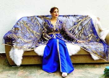 A Moroccan designer showing how Moroccan designers bridge royal textile heritage and modern fashion.