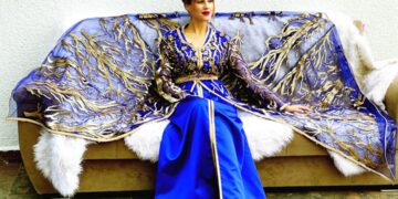 A Moroccan designer showing how Moroccan designers bridge royal textile heritage and modern fashion.